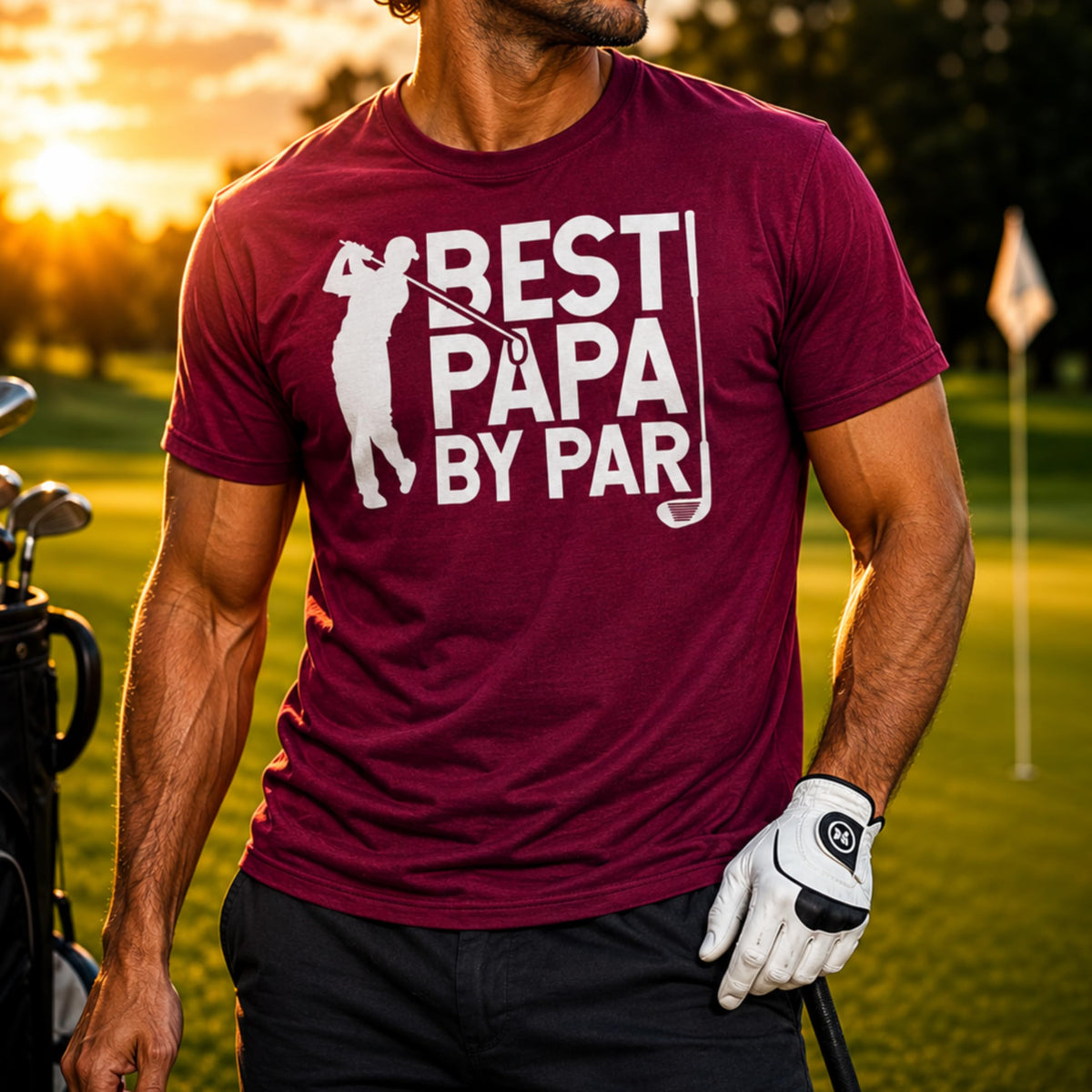 Golf Dad Graphic Tee, Funny Golfing Shirt for Men, Casual Fathers Day Outfit
