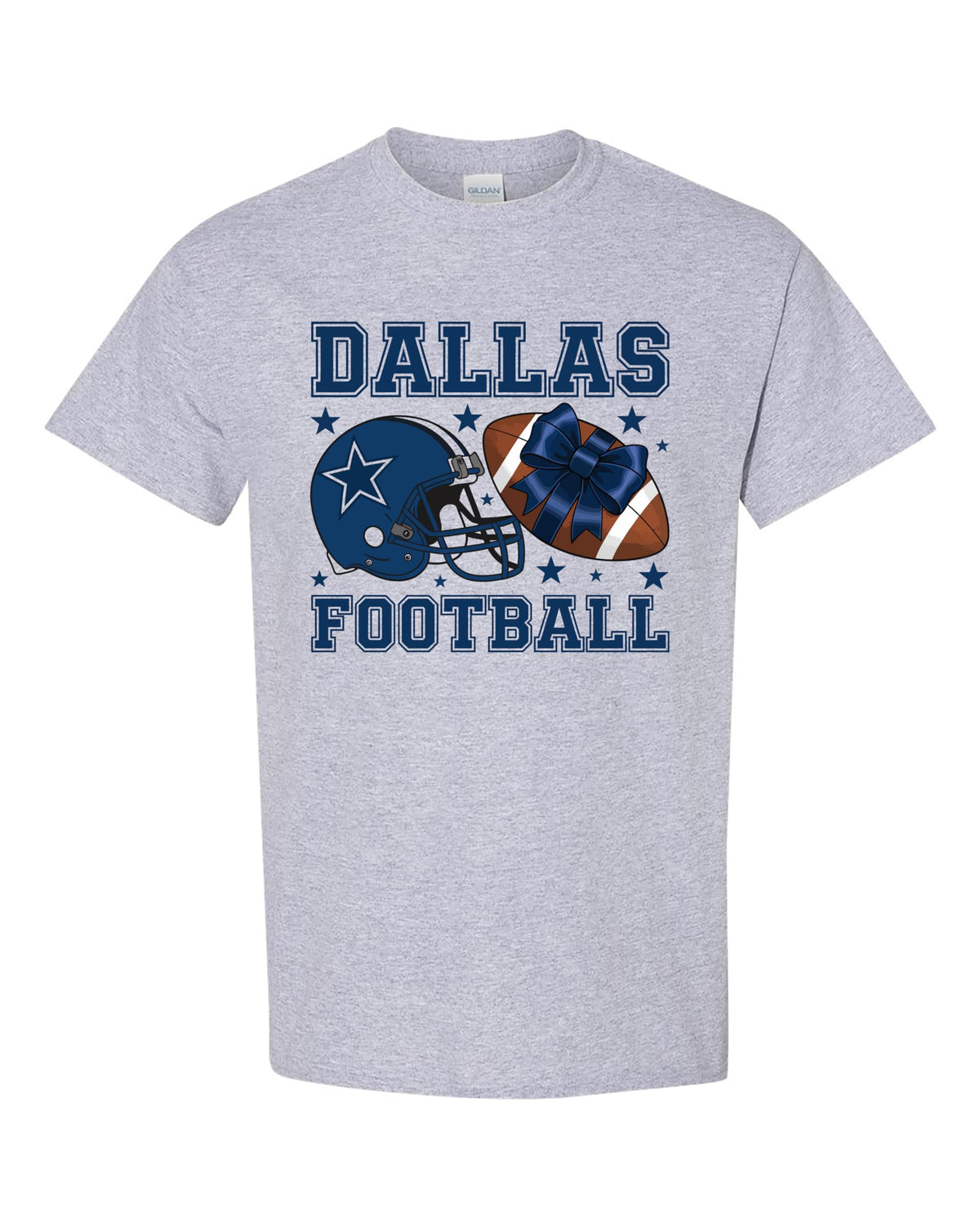 Dallas Football Shirt for Fans, Blue Star Helmet Graphic Tee, Game Day Unisex T-Shirt Gift for Men Women Youth