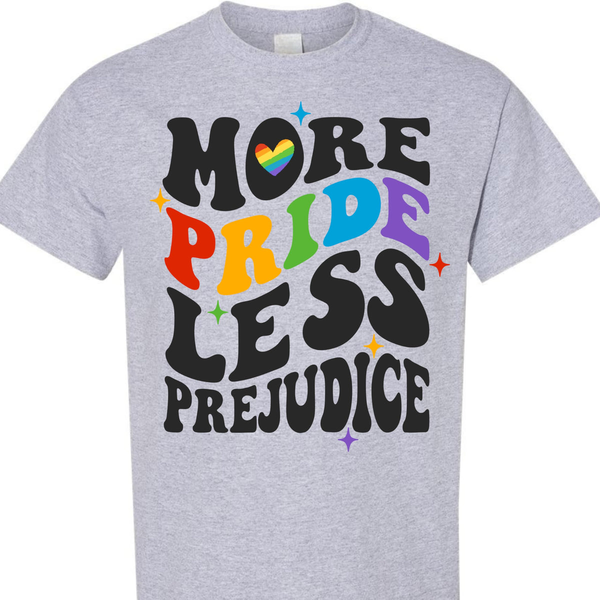 Pride Month Rainbow Graphic Tee, Colorful LGBT Pride T-Shirt