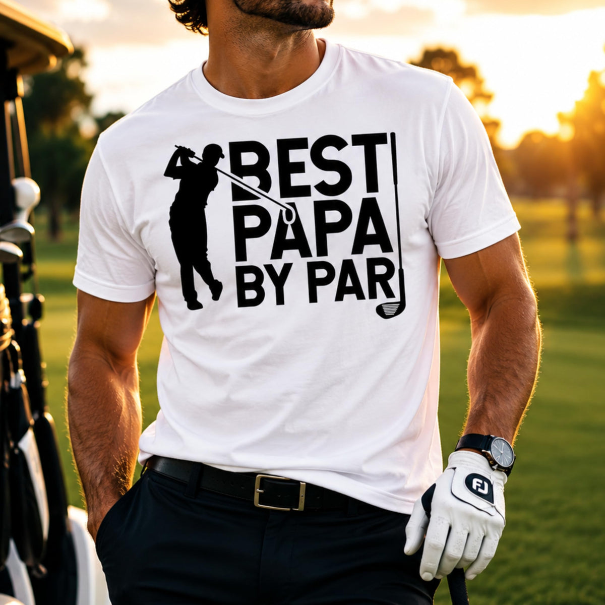 Golf Dad Graphic Tee, Funny Golfing Shirt for Men, Casual Fathers Day Outfit