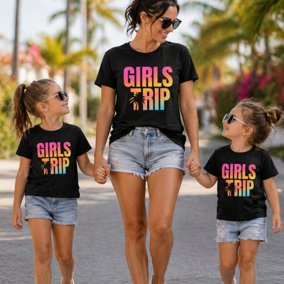 Girls Trip Shirts for Women, Matching Vacation T-Shirts, Beach Trip Outfit, Travel Shirts