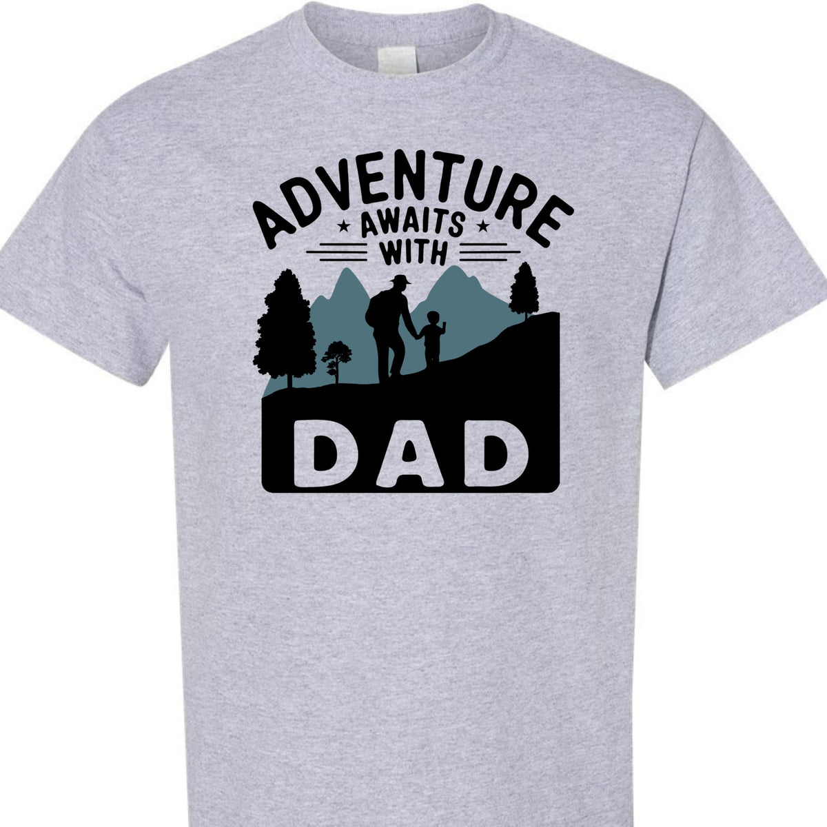 World and Space Adventure Awaits with Dad Shirt, Fathers Day Hiking Camping T-Shirt