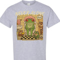 Never Alone Frog Mom Funny Graphic T-Shirt for Women