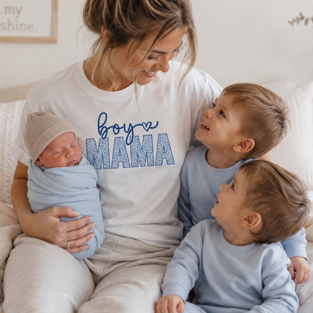 World and Space Boy Mom Shirt, Cute Graphic Tee for Women, Trendy Motherhood Style