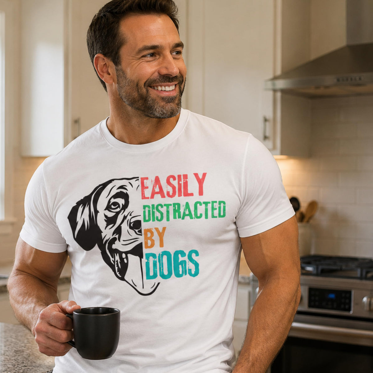 Funny Dog Lover Graphic Tee for Men and Women, Cute Puppy Design, Pet Owner Gift