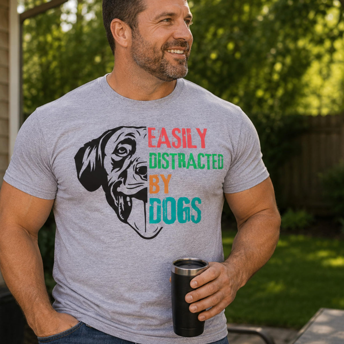 Funny Dog Lover Graphic Tee for Men and Women, Cute Puppy Design, Pet Owner Gift