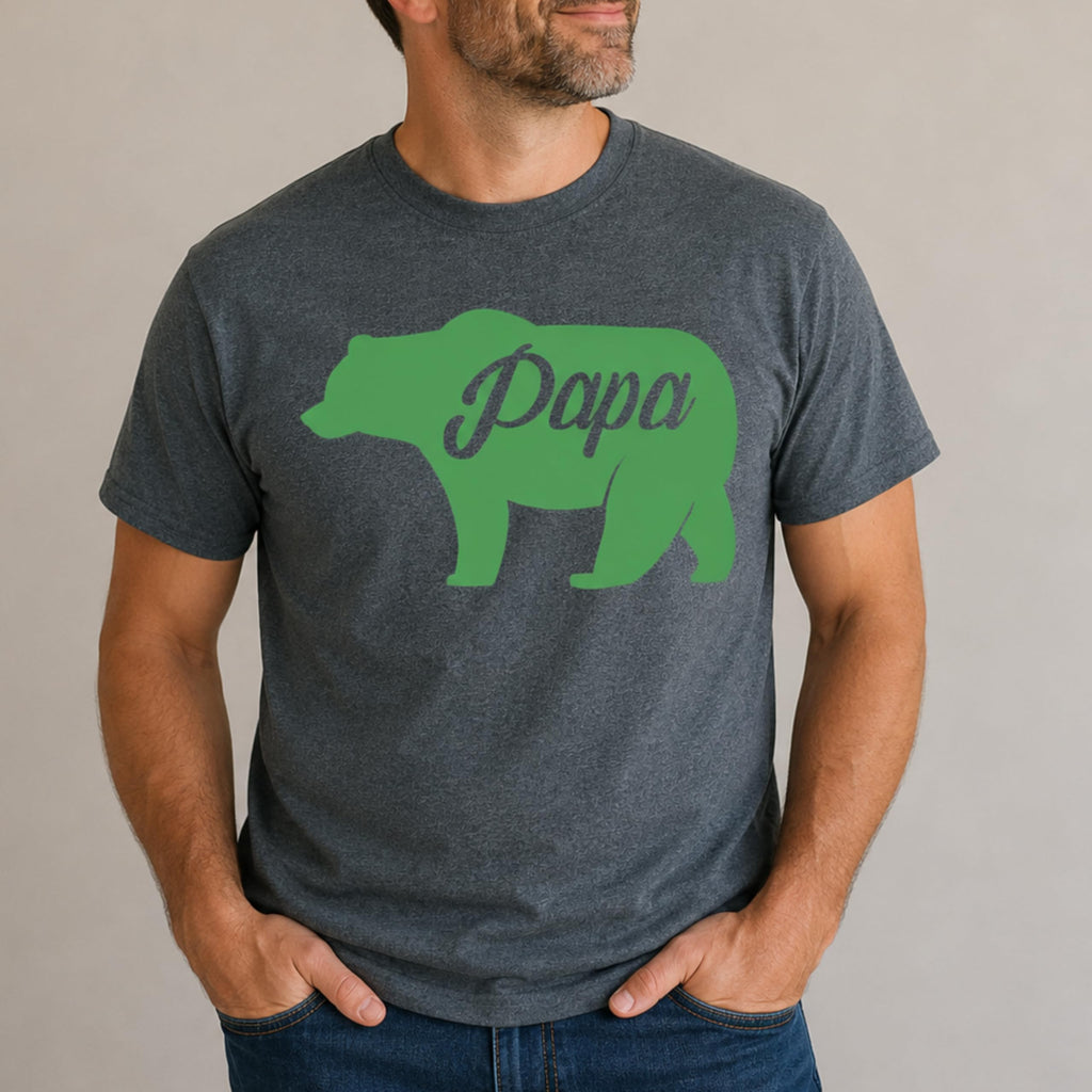 Papa Bear Funny Dad T-Shirt, Father Tee for Men