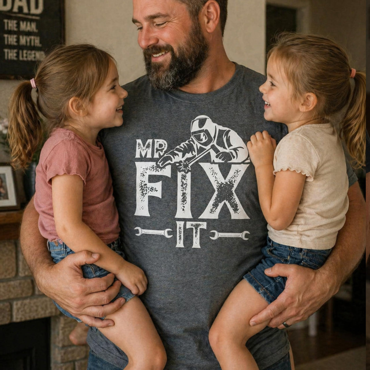 Mr Fix It Shirt, Funny Mechanic Tee for Dad and Husband