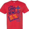 Christian Shirt for Women and Men, John 3:16 Graphic Tee, Faith Based Jesus Cross Bible Verse, Religious Gift for Mom, Dad