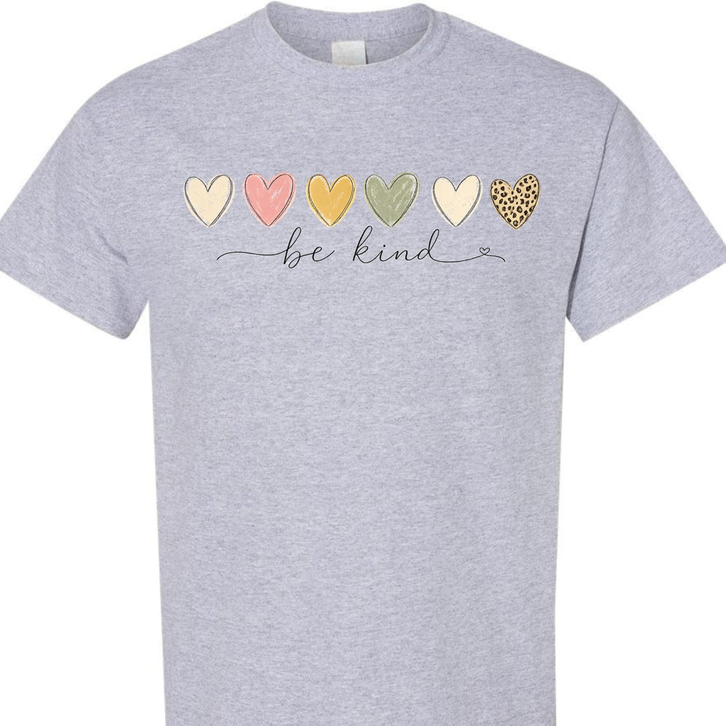 Be Kind Shirt for Women, Cute Heart Graphic Tee, Inspirational Kindness, Aesthetic Vintage Style, Casual for Teens