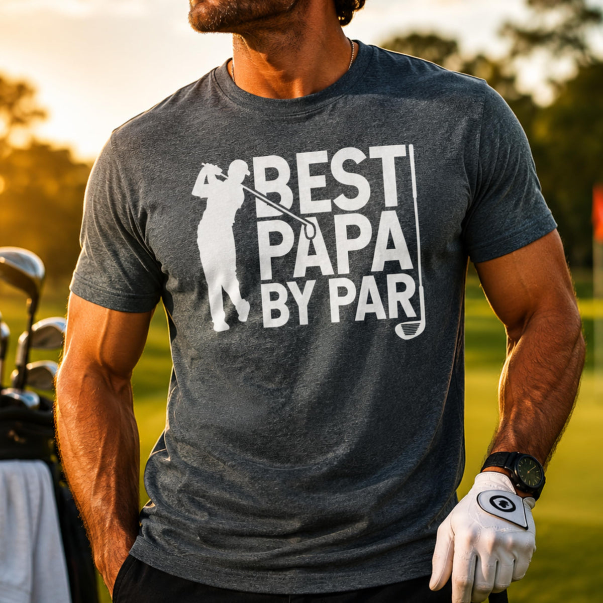 Golf Dad Graphic Tee, Funny Golfing Shirt for Men, Casual Fathers Day Outfit