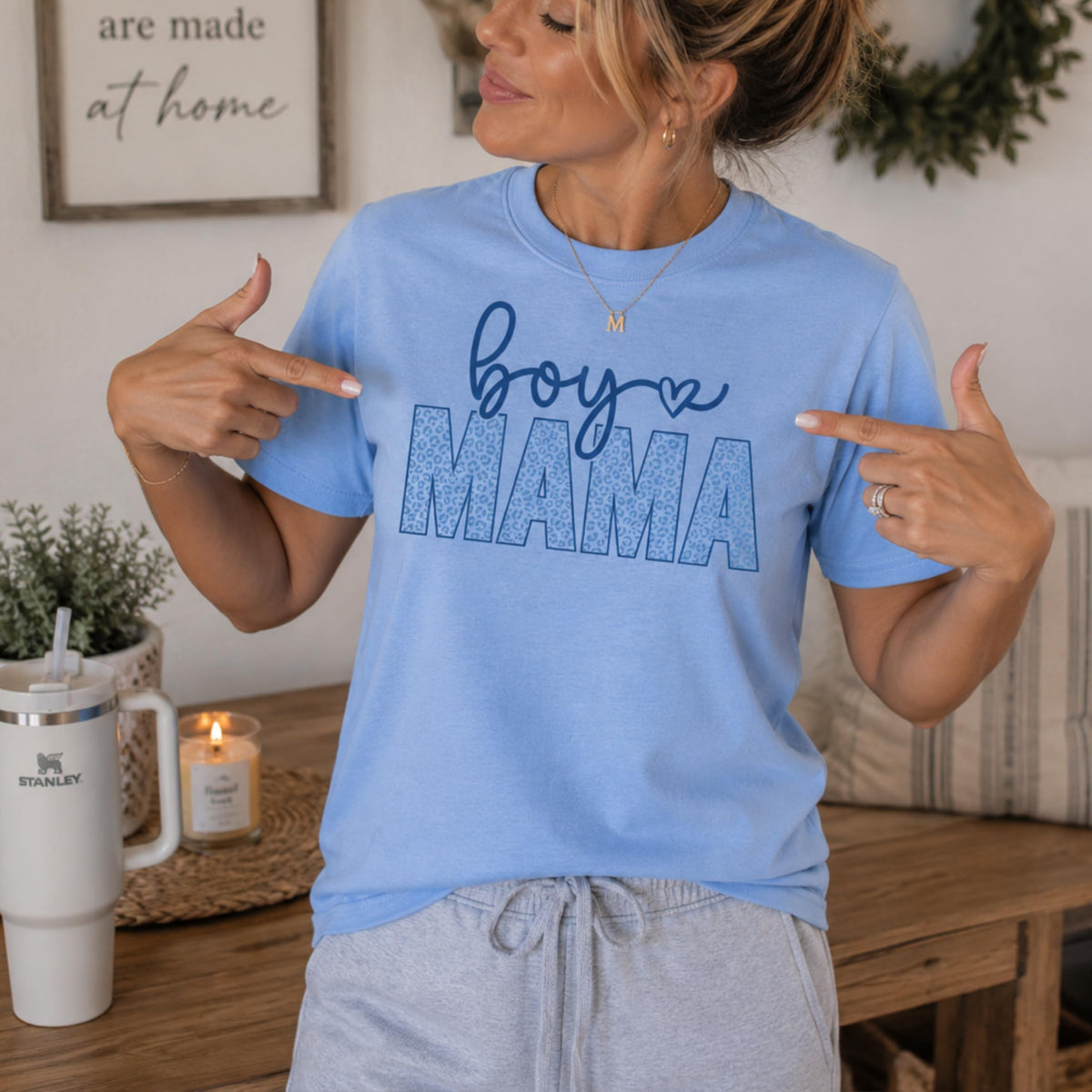 World and Space Boy Mom Shirt, Cute Graphic Tee for Women, Trendy Motherhood Style