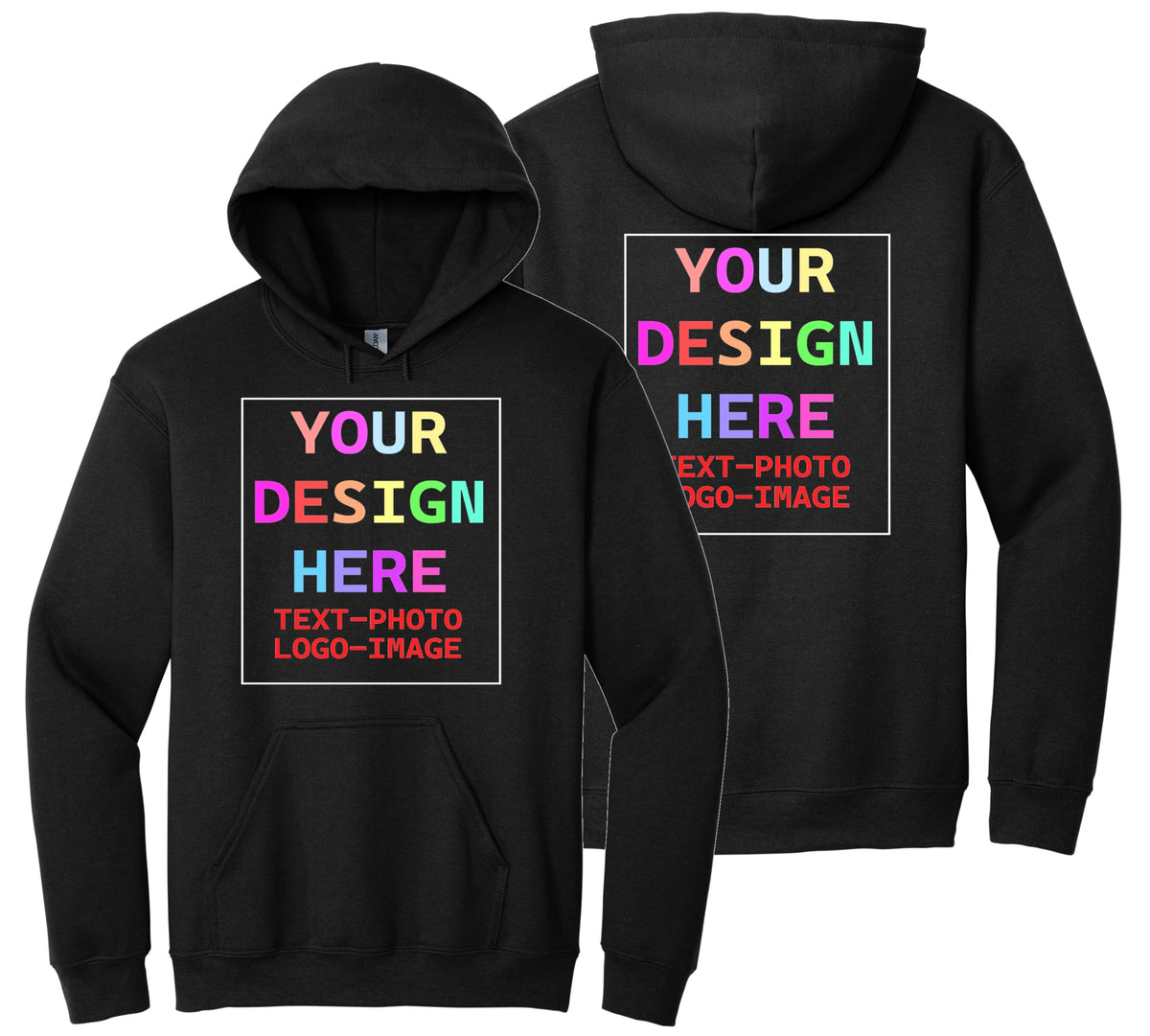Custom Hoodie for Men and Women, Design Your Own, Personalized Sweatshirt Hoodie, Add Your Text Photo Print