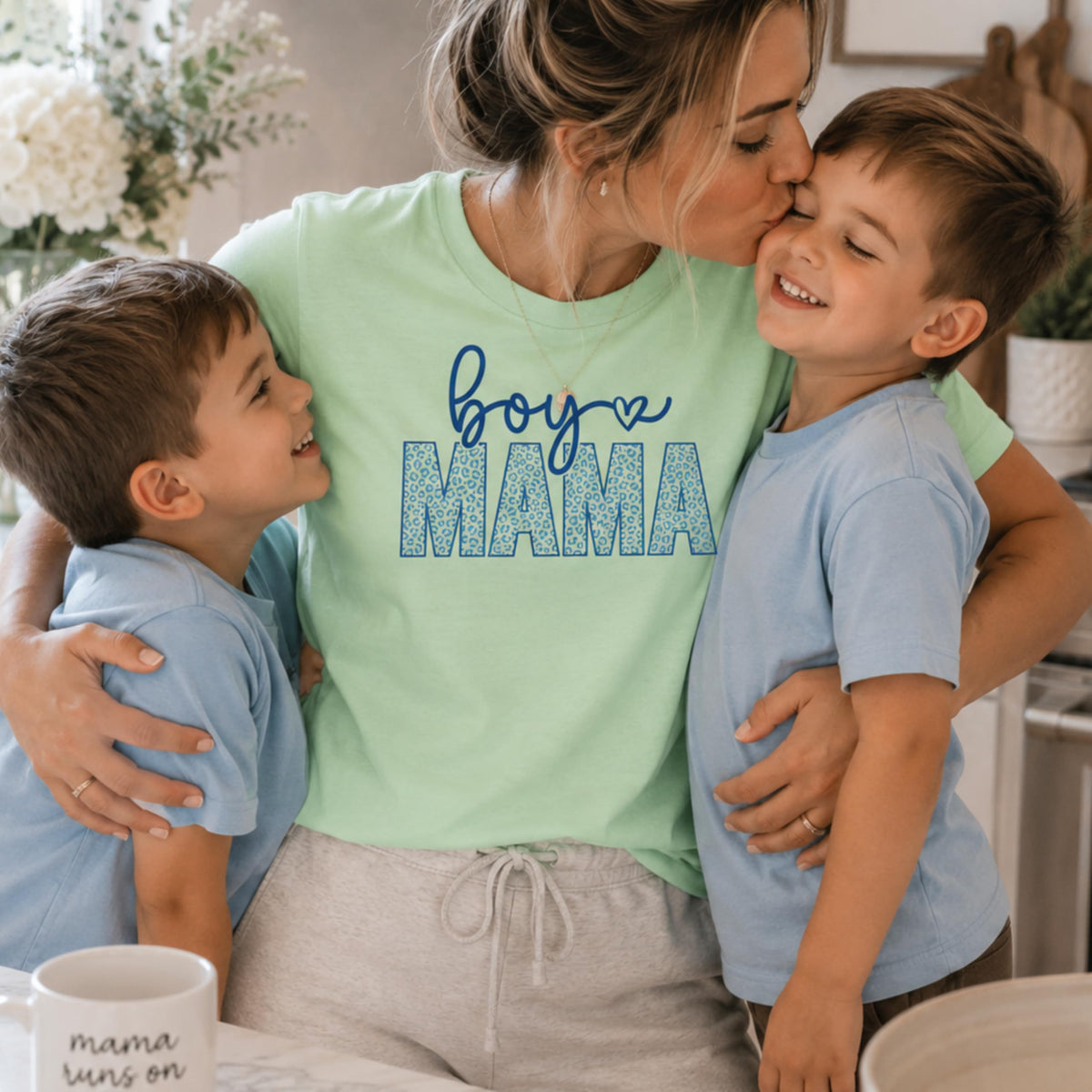 World and Space Boy Mom Shirt, Cute Graphic Tee for Women, Trendy Motherhood Style