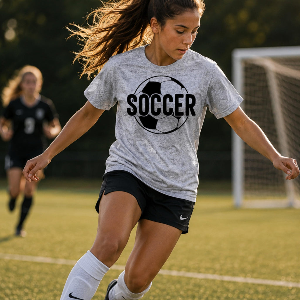 Funny Soccer Player Shirt, Cool Soccer Ball Graphic Tee for Adults