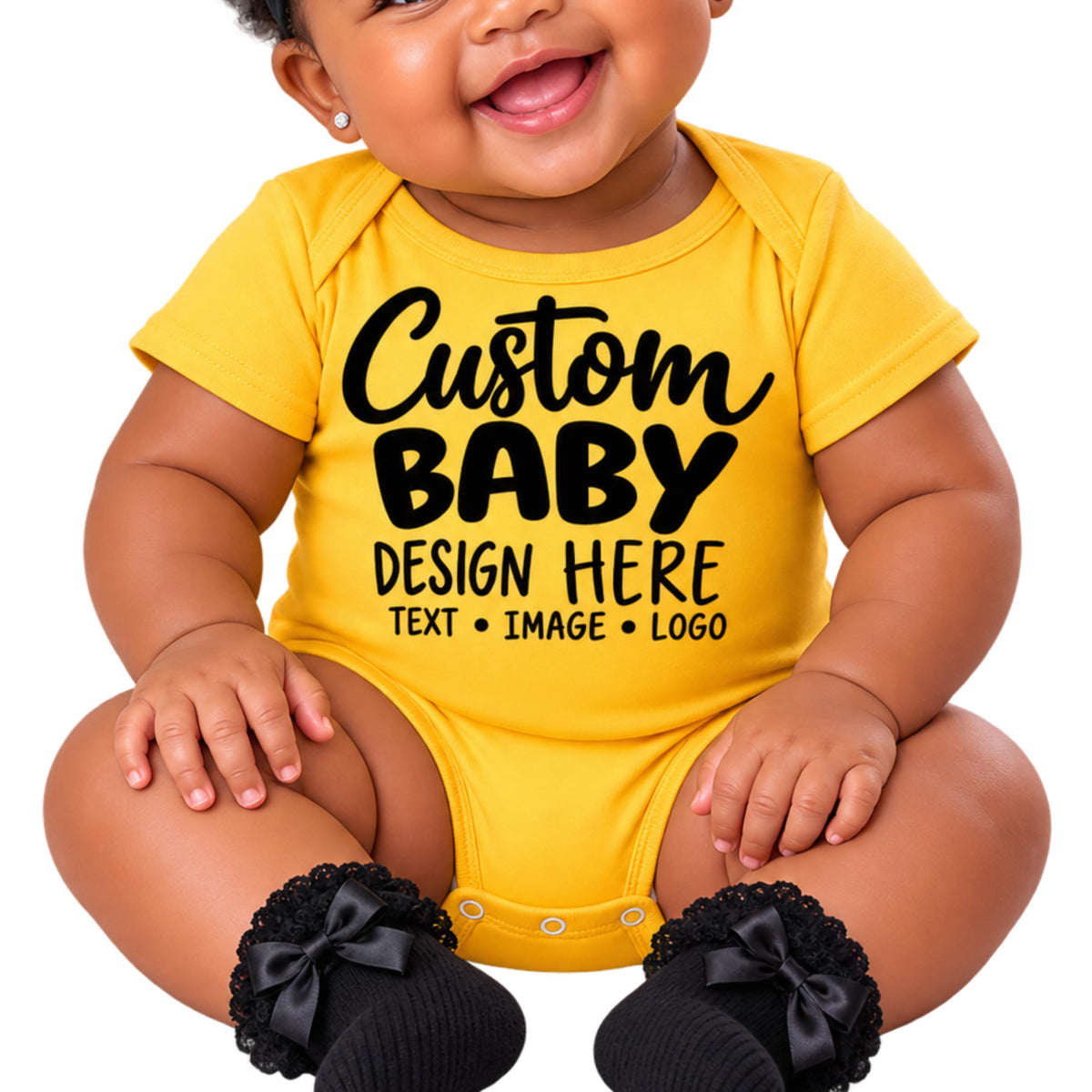 World and Space Custom Personalized Baby Bodysuit for Boys & Girls