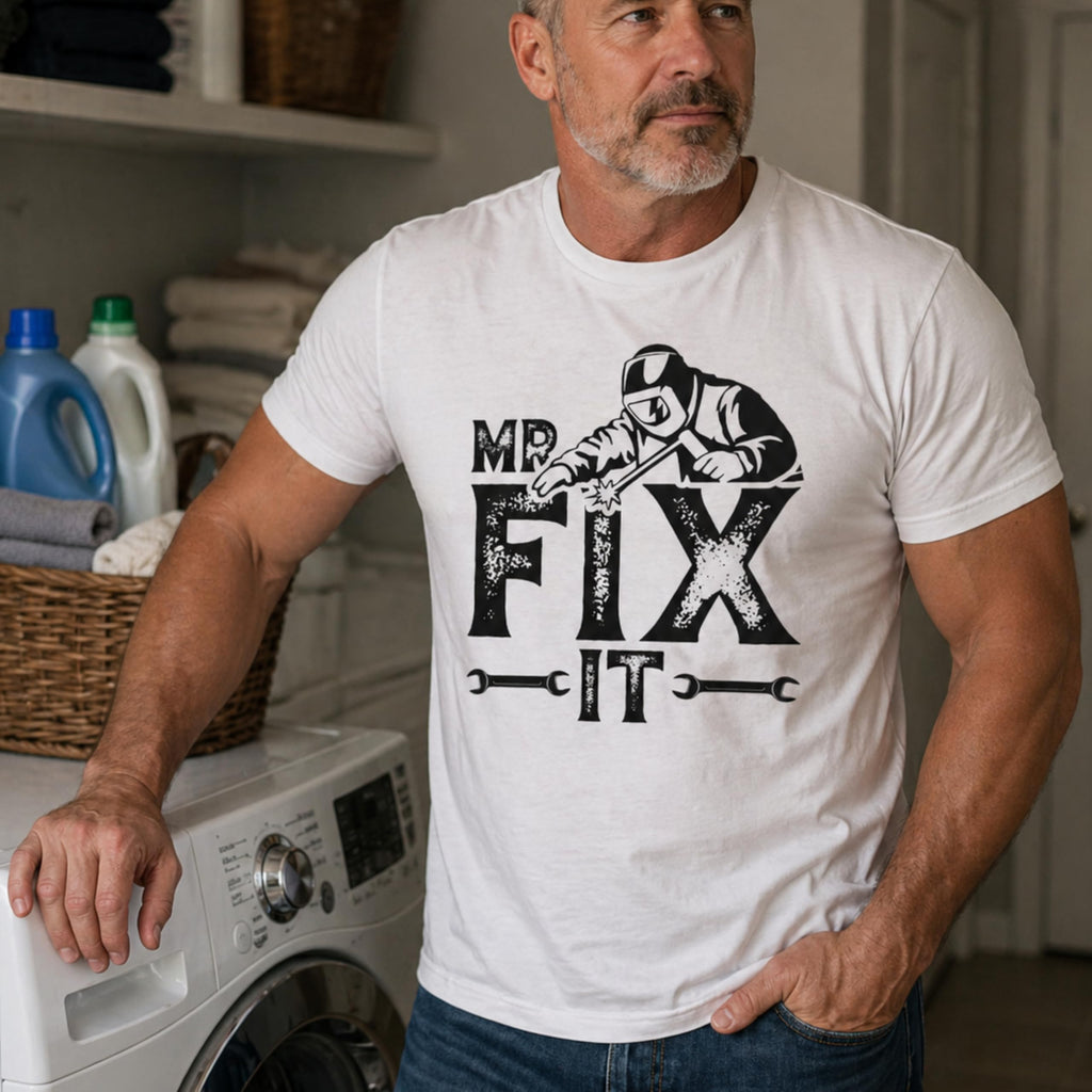 Mr Fix It Shirt, Funny Mechanic Tee for Dad and Husband