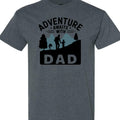 World and Space Adventure Awaits with Dad Shirt, Fathers Day Hiking Camping T-Shirt
