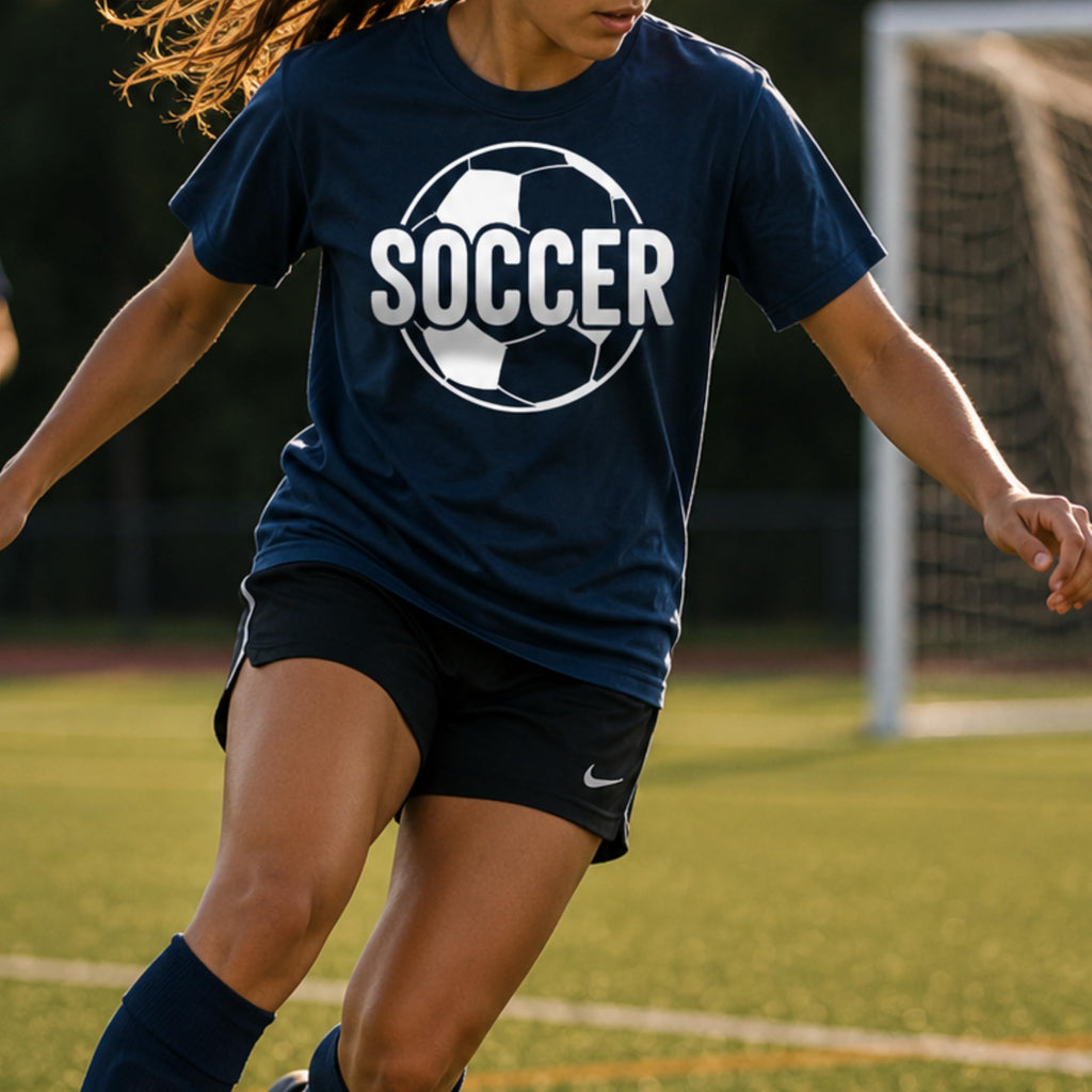 Funny Soccer Player Shirt, Cool Soccer Ball Graphic Tee for Adults