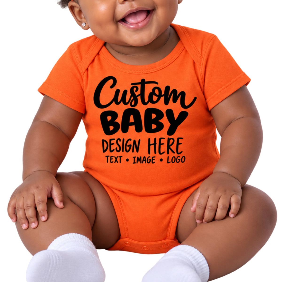 World and Space Custom Personalized Baby Bodysuit for Boys & Girls