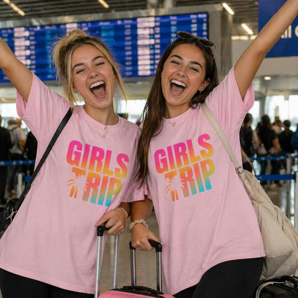 Girls Trip Shirts for Women, Matching Vacation T-Shirts, Beach Trip Outfit, Travel Shirts