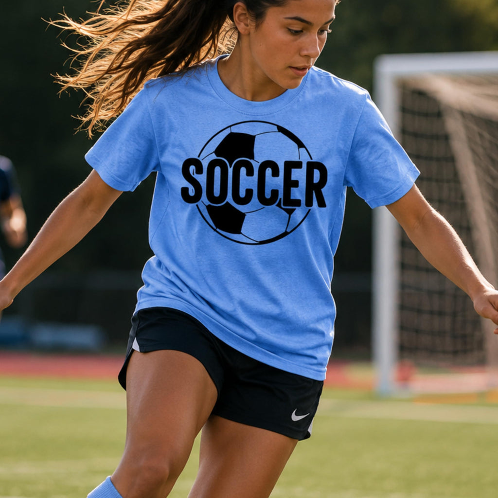 Funny Soccer Player Shirt, Cool Soccer Ball Graphic Tee for Adults
