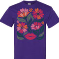Women's Floral Graphic Tee Colorful Flower Design T-Shirt