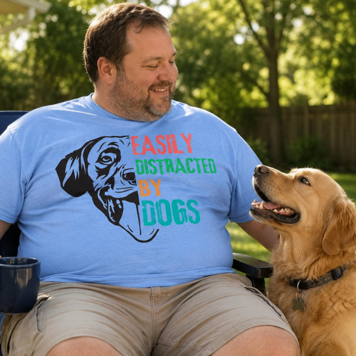 Funny Dog Lover Graphic Tee for Men and Women, Cute Puppy Design, Pet Owner Gift