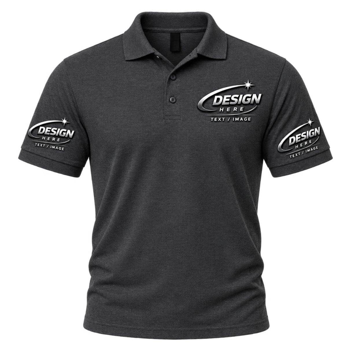World and Space Custom Polo Shirts for Men with Logo or Text