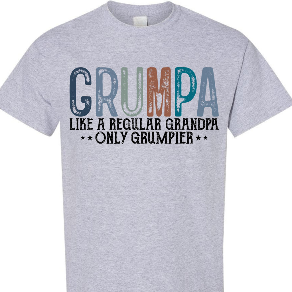 Grumpa Like a Regular Grandpa Only Grumpier Graphic T-Shirt