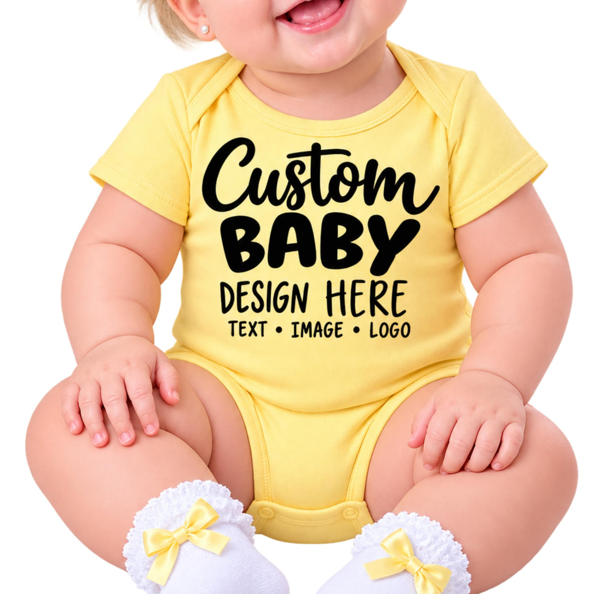 World and Space Custom Personalized Baby Bodysuit for Boys & Girls