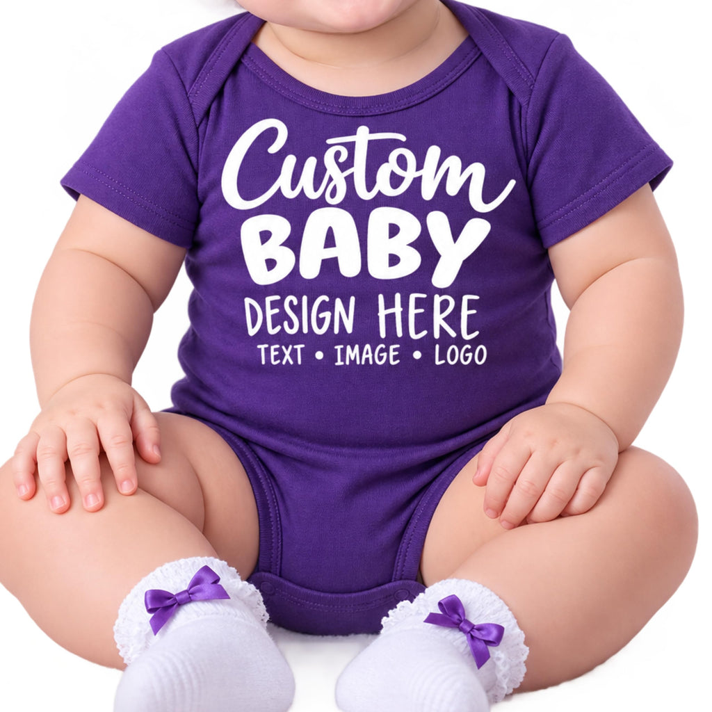 World and Space Custom Personalized Baby Bodysuit for Boys & Girls